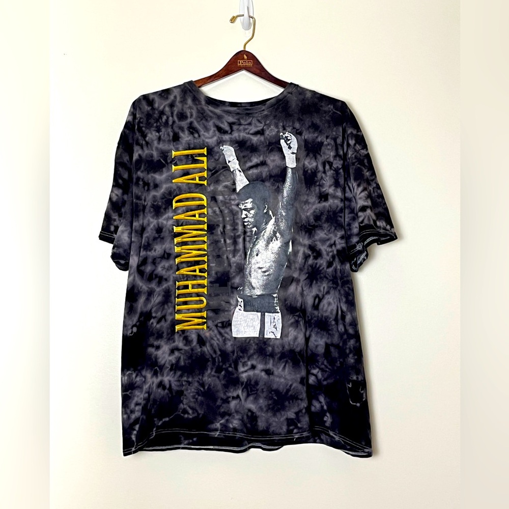 Muhammad Ali‎ Graphic T-Shirt Men’s XXL Black White Marble Boxing Legend Sports